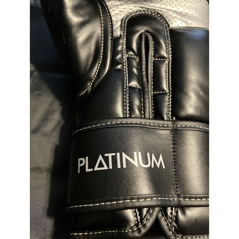 Title Boxing Platinum Synthetic Leather Hook And Loop Training Glove. Left One View 2